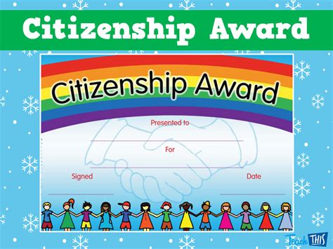 Citizenship Award Teacher Resources And Classroom Games Teach This