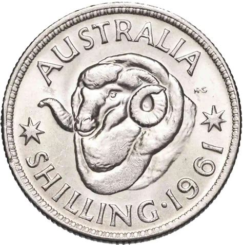 Shilling 1961 Coin From Australia Online Coin Club