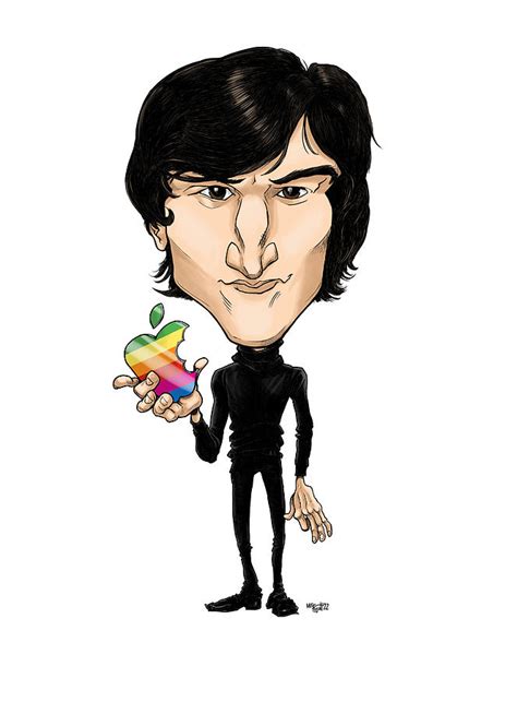 Steve Jobs S In Color Drawing By Mike Scott Pixels