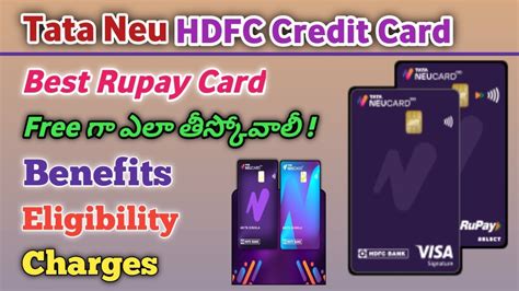 Tata Neu HDFC Bank Credit Card Full Details Tata Nenu Hdfc Card