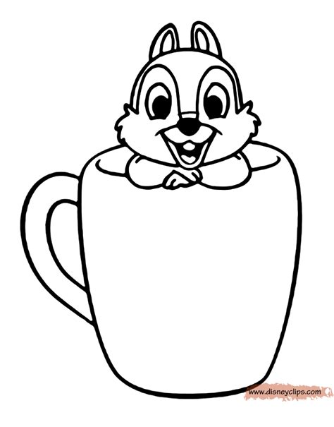 Free Printable Chip And Dale Coloring Pages Chip And Dale Coloring