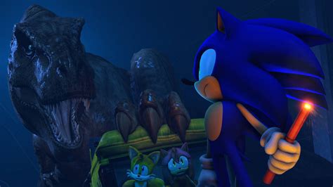 Sonic In Jurassic Park T Rex Breakout Is Here By Misssaber444 On Deviantart