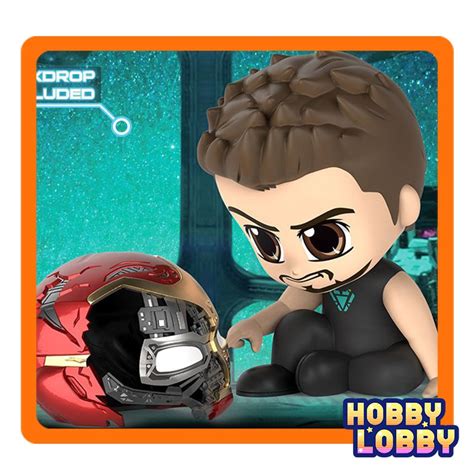 Hot Toys COSB Avengers Endgame Tony Stark With Iron Man Helmet Cosbaby S Bobble Head
