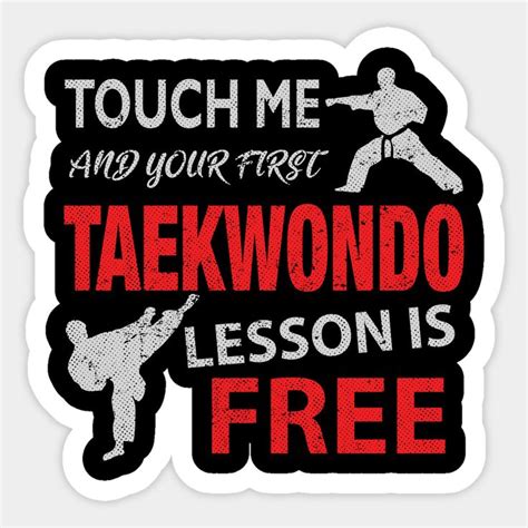 Free Taekwondo Lesson Sticker