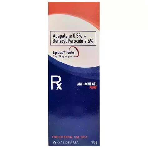 Epiduo Forte Gel Uses Price Dosage Side Effects Substitute Buy Online