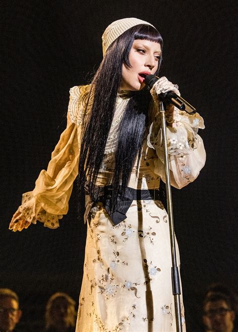 Lady Gaga Debuts Timeless Micro Bangs and Jet Black Hair 7