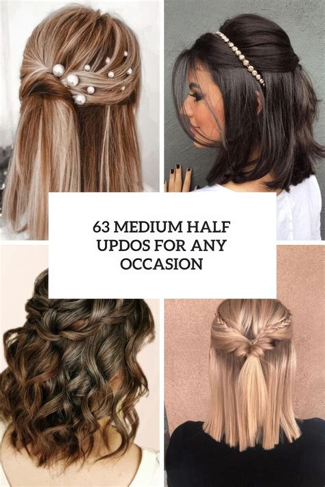 half updos for short hair 3