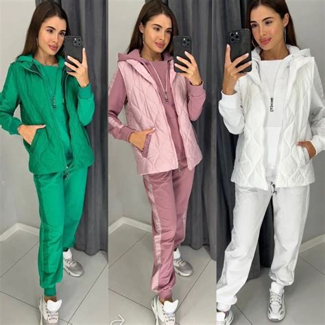 Модный спортивный костюм тройка с жилеткой двухнитка жилетка 150 ...