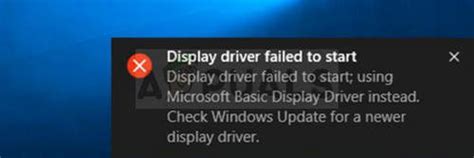 How To Fix Display Driver Failed To Start Error On Windows Appuals