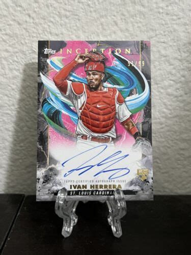 2023 Topps Inception Ivan Herrera Rc Auto Magenta 99 Bres Ih