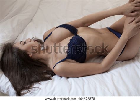 Sexy Beautiful Brunette Woman Big Boobs Stock Photo 464676878 Shutterstock
