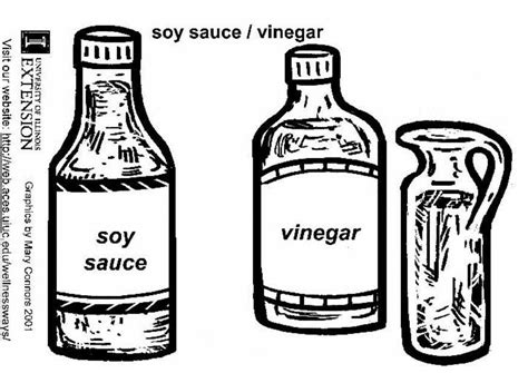 Coloring Page Soy Sauce And Vinegar Free Printables Img 5897
