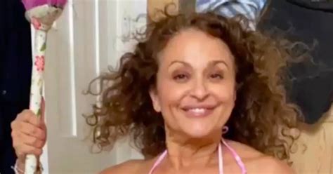 Loose Women S Nadia Sawalha In Eye Popping Display As She Spills Out Of Sheer Lingerie Daily Star