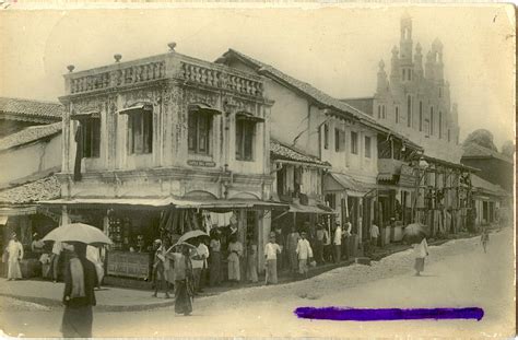 Lot Antique Vintage Rare Postcard India Street
