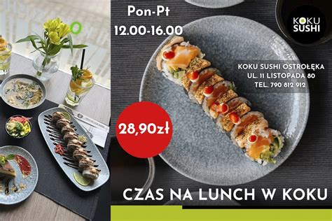 Lunch w KoKu Sushi za 28 90 zł Odkryj niezwykłe doznania kulinarne