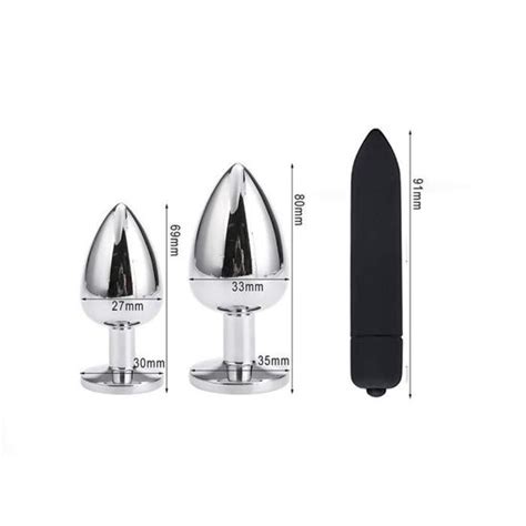 Sextoy Plug Anal en acier inoxydable pour débutant masseur de Prostate pour adulte produits de