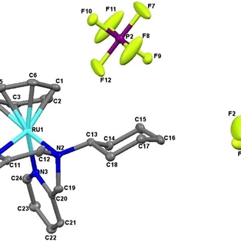 Single Crystal Structure Of Complex 4 Drawn At 50 Thermal Ellipsoid