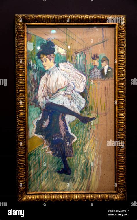 Jane Avril Dancing By Henri De Toulouse Lautrec Painting At The Musée D