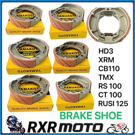 Brake Shoe For Motorcycle Yamakoto C70 Xrm Rs100 Tmx Rear Hd3 Rusi 125