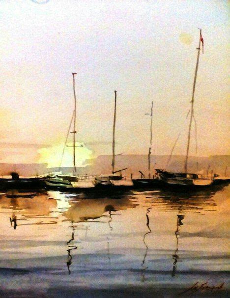 Pin By Sanuel L On Abstract Landscape Ideas Watercolor Boat