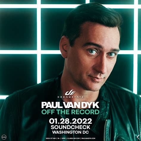 Paul Van Dyk Friday January 28 2022 Washington Dc Soundcheck