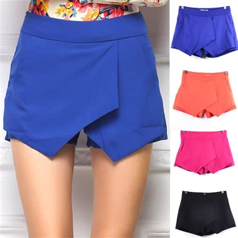 Sexy Western Big Celebrity Slim Skorts Shorts For Women Fashion Criss