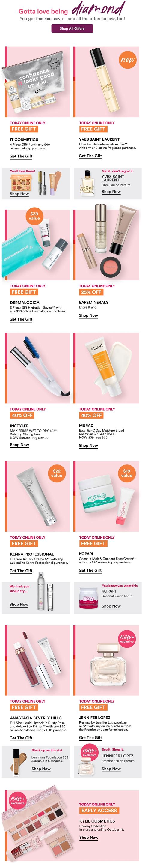 Ulta Platinum/Diamond Perks Day! - Gift With Purchase