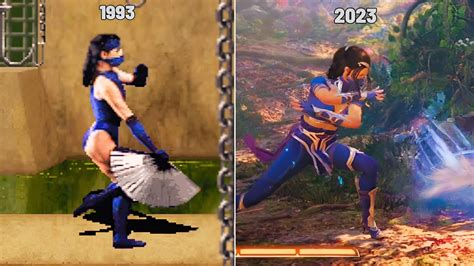 Evolução Kitana Fan Toss Mortal Kombat 2 12 1993 2023 4K YouTube