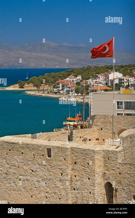 Cesme Fort 1508 And Museum Aegean Turkey Stock Photo Alamy