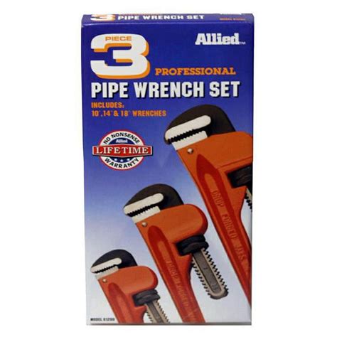 10 14 And 18 In Pipe Wrench Set 3 Piece