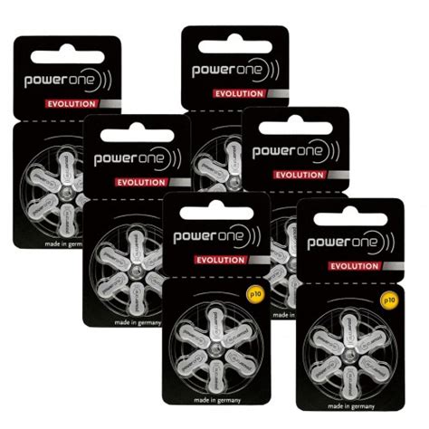 Батарейки 10 PowerOne Evolution для слуховых аппаратов (60шт.) - купить ...