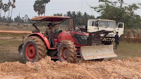 Tractor Tractor M9540 Clear The Land To Make New Village Youtube