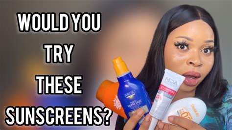 Would You Try These Sunscreens😩 Reviews On Some Sunscreens I Have