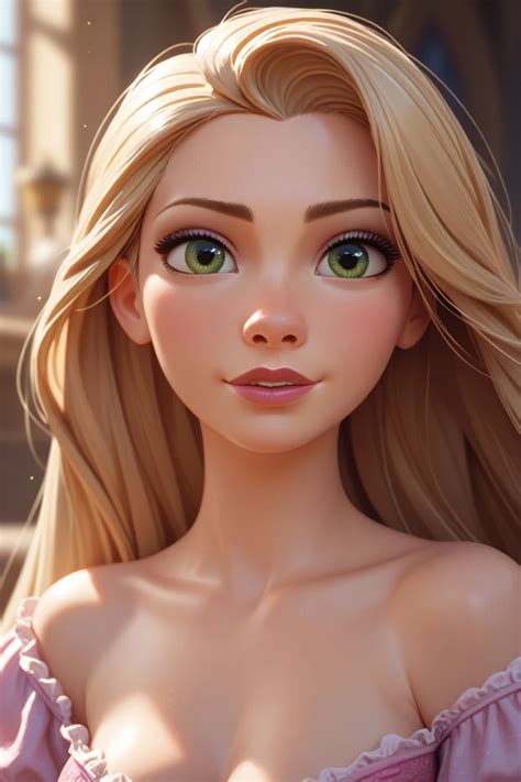 Rapunzel Naked Seaart Ai