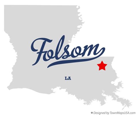 Map of Folsom, LA, Louisiana