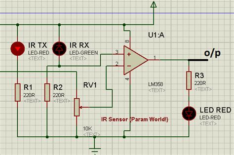 Param World!: IR Sensor Circuit Using LM358 - Simple