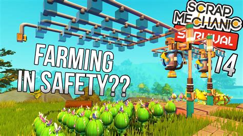 SAFE FARMING IRRIGATION SYSTEM Scrap Mechanic Survival Gameplay