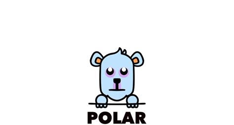 Polar simple design logo mascot #360172 - TemplateMonster