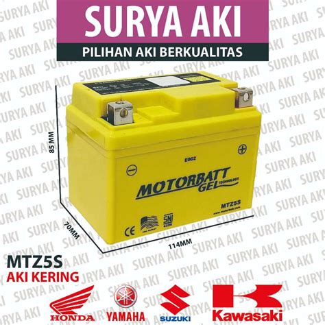 Jual Aki Gel Motorbatt Mtz S Ah Motor Beat Supra X Scoopy Revo Mio