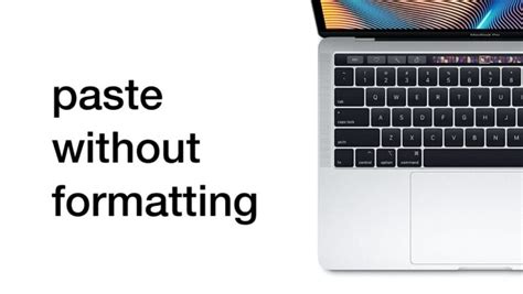 how to paste as text in mac