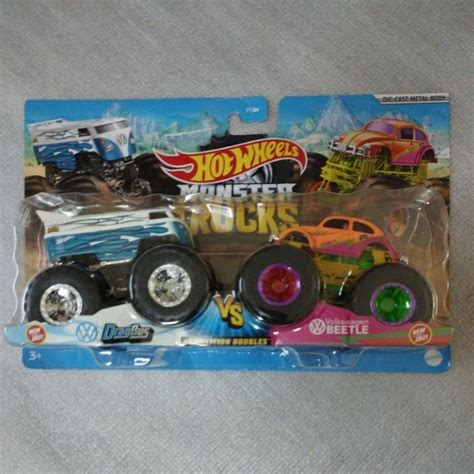 Hot Wheels Monster Trucks Demoliton Doubles Vw Volkswagen Drag Bus Vs