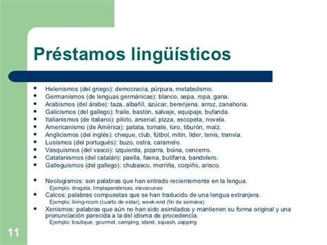 Ejemplos De Prestamos Linguisticos Galicismo