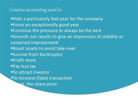 Creative Accounting