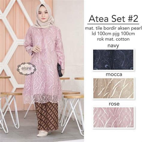 Jual PO Atea Set Jamila Set Ori By Elsire Shopee Indonesia