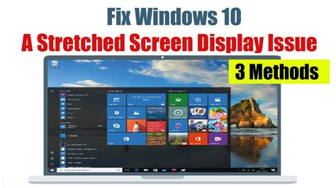 Fix Windows A Stretched Screen Display Issue Youtube