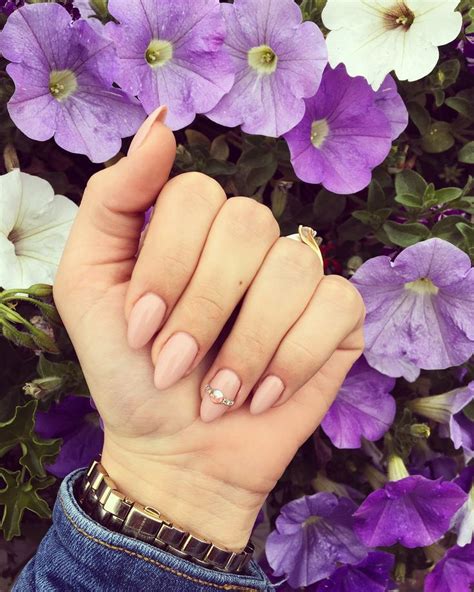 Nude Engagement Nails Engagement Nails Nude Nails Korean Nails