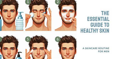 skincare routine  men  essential guide  healthy skin