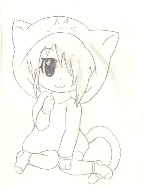 Chibi Little Cat Girl by jossyrose on DeviantArt