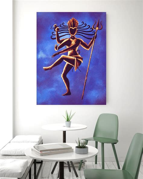 Lord Shiva Nataraja Dance Canvas Prints, Ready to Hang FREE SHIPPING - Etsy