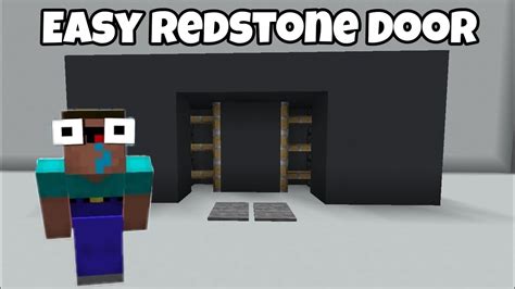 Minecraft Simple Redstone Door Tutorial💫 Youtube